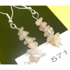 Rose Quartz-Gemstone Earring-Energy Jewelry-Facilitate-balances the emotions-571